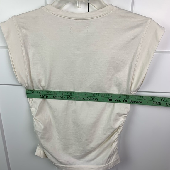 Madewell XXS Side-Cinch Muscle Tee Ivory Off White - Picture 8 of 8